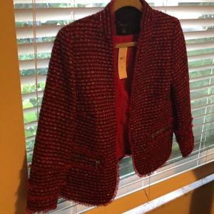 Red and black stripe jacket